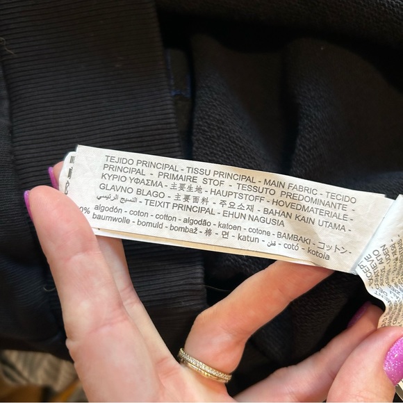 Zara Black Embroidered Fashion Ladies Sweatshirt, Small - Picture 9 of 10